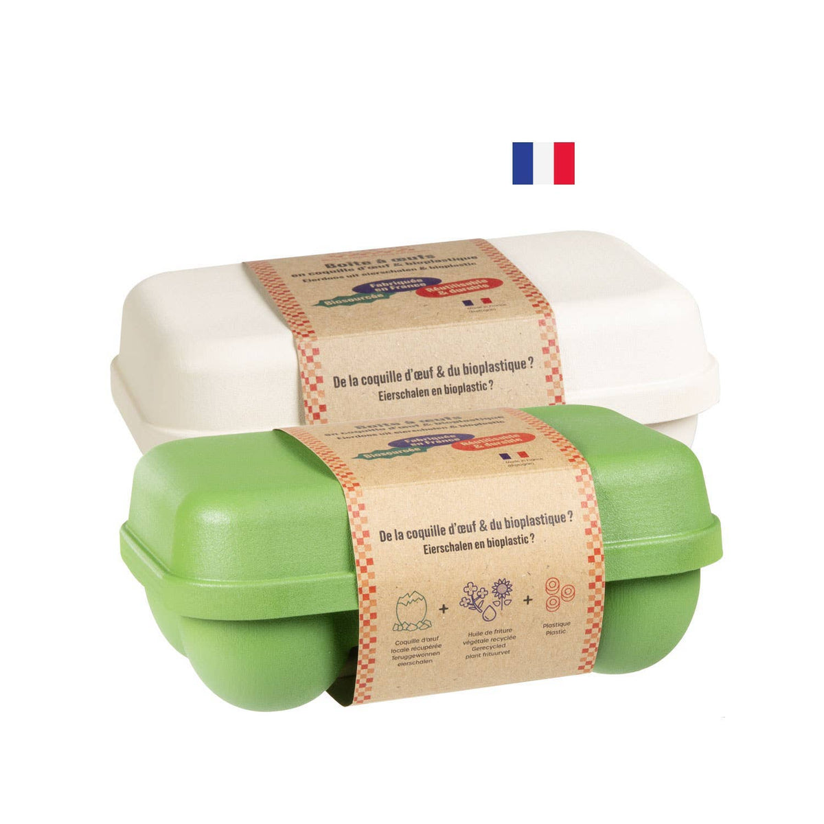 Boîte à 6 œufs en coquille d'oeufs - Ah ! Table