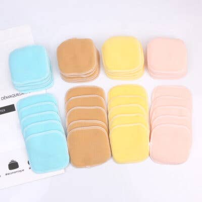 40 lingettes lavables en bambou